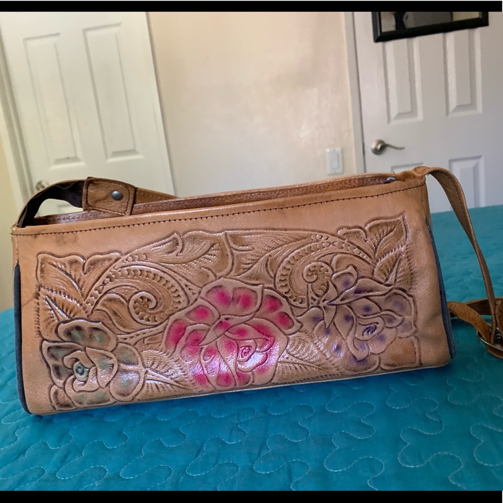Mexican Artisan -Genuine leather bag - Picture 4 of 16